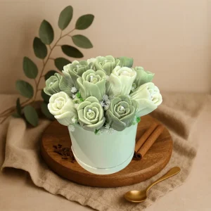 Bouquet parfumé de 13 tulipes 3D (personnalisable)