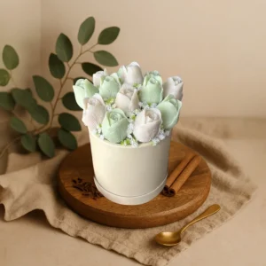 Bouquet parfumé de 13 tulipes (personnalisable)