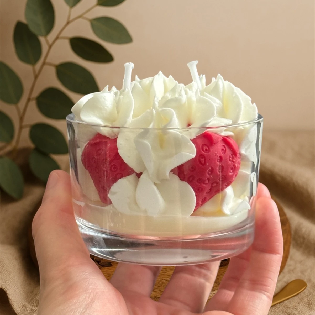 Bougie gourmande : Fraise des bois 120g