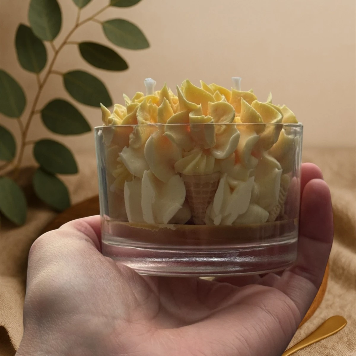 Bougie gourmande : Crème de vanille 120g