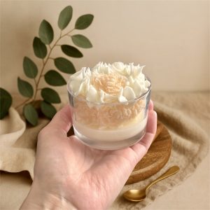 Bougie gourmande : Musc Blanc 120g